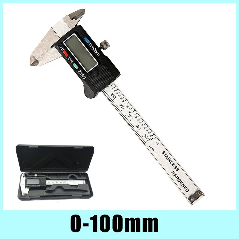 Mini Stainless Steel Digital Caliper 50mm 70mm 100mm Electronic Vernier Caliper Slider Caliper Gem Thickness Gauge