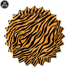 Jungle Safari Wild Animal Party Supplies Disposable Jungle Zoo Animal Print Paper Plates Napkins for Birthday Party Baby Shower