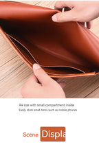 A6 A5 A4 Leather File Folder Data Package Document Bag Fashion Briefcase Data Contract Bill File Bag School Office Supplies