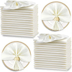 12PCS Red Satin Napkins 30x30cm, Silky Soft Smooth Washable Napkins for Restaurant, Weddings, Dinner, Party,Christmas Decoration
