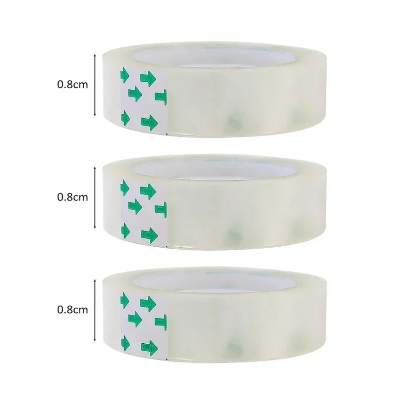1-10PCS Strong Sticky Transparent Tape Invisible Adhesive Packing Tapes Wrapping Clear Tape Home Office School Supplies