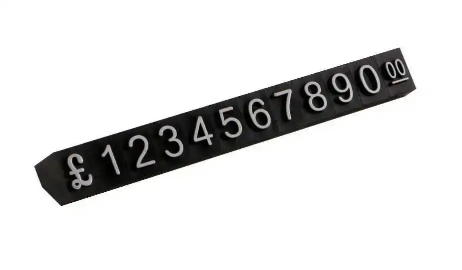 10pcs 9x6mm Adjustable Dollars Number Stand Watch Labels Cube Price Tags