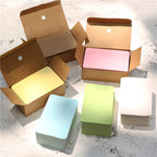 100/page Kraft Paper Cards Blank Business Card Message "Thank You" Cards Wedding Party Label Bookmark Learning Card &Invitations