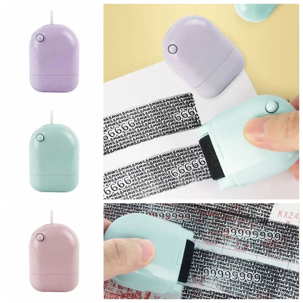 Express Bill Applicator Security Stamp Roller Express Unpacking Privacy Applicator Rolling Privacy Seal Identity Protection