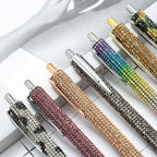 1 Piece Lytwtw's Ballpoint Pen Luxury Rhinestone Cute Wedding Rose Gold Metal Stationery School Office Supply High Quality Pens