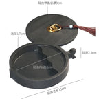 Natural Raw Stone Fish-shaped Ink Slab Multifunctional She Ink Stone Exquisite Traditional Portable Inkstones Beginners Students