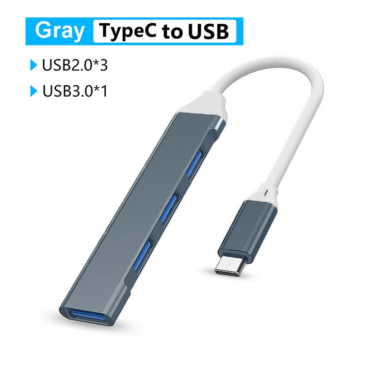 6 in 1 USB C Hubs Type C 3.0 Adapter to 4K HDMI SD TF Card PD Fast Charge Splitter USB Docking Stations Hub for MacBook Computer
