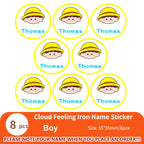 Custom Clothes Ironing Name Sticker Personalized Washable Stickers  Heat Transfer Labels on Fabric Clothing Babysuit Tags
