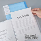 A4 Semi Transparent PP Brochure, Multiple Page Sizes To Choose From, Classified Insert Folder, Conference Document Organization,