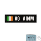 1PC 10cmX2.5cm Custom Name Flag Patch Stripes Badge Iron On Or Hook Loop Estonia Austria Bulgaria Hungary Romanian Ireland