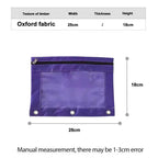 Zippered Binder Pencil Pouch Pen Case Stationery Multicolored B5 File Holder PVC With 3 Rings Pencil Case Folder File Package