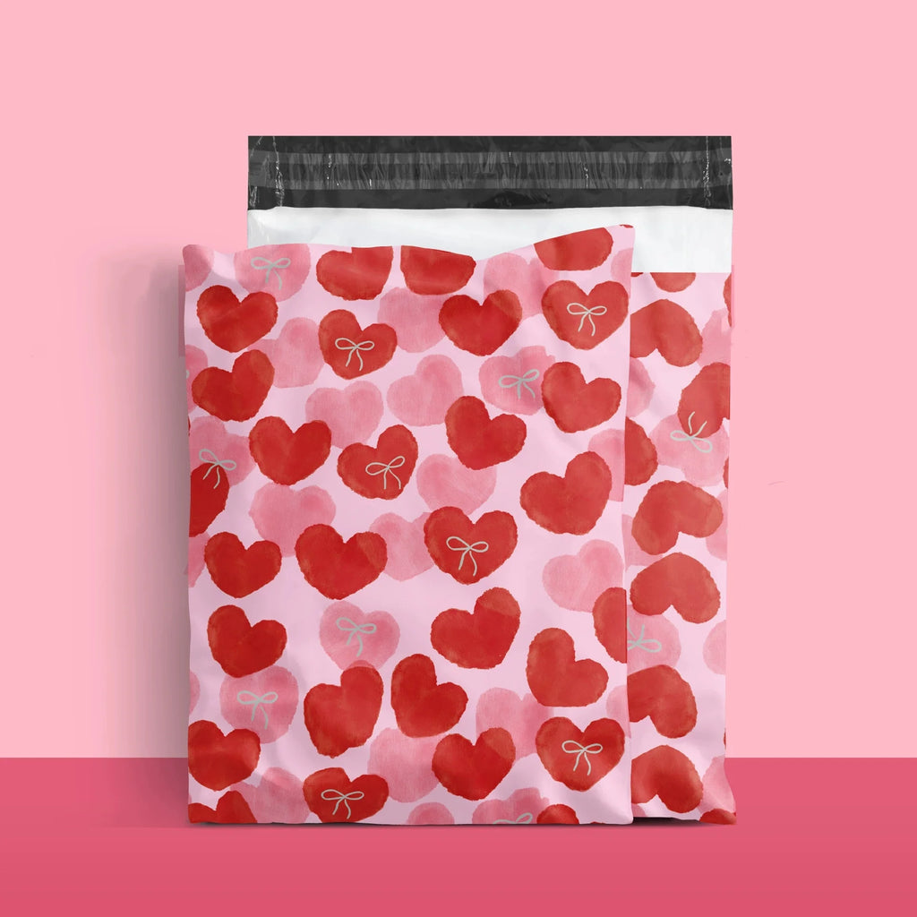 100PCS 9.8x13in Poly Mailer Adhesive Envelope Bag DIY Women Girl's Gifts Wedding Anniversary Plastic Mailing Packaging Pouches