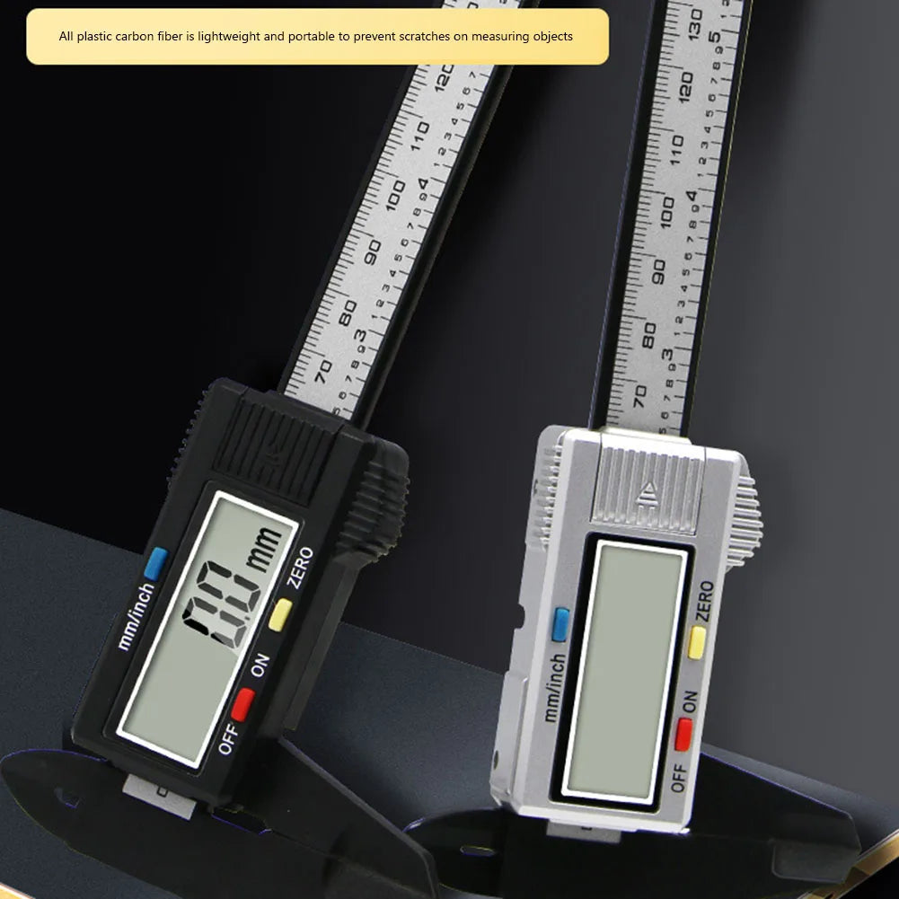 Multipurpose Vernier Caliper Digital High-strength Plastics 4 Measuring Functions 0.1mm Accuracy for Auto Machinery