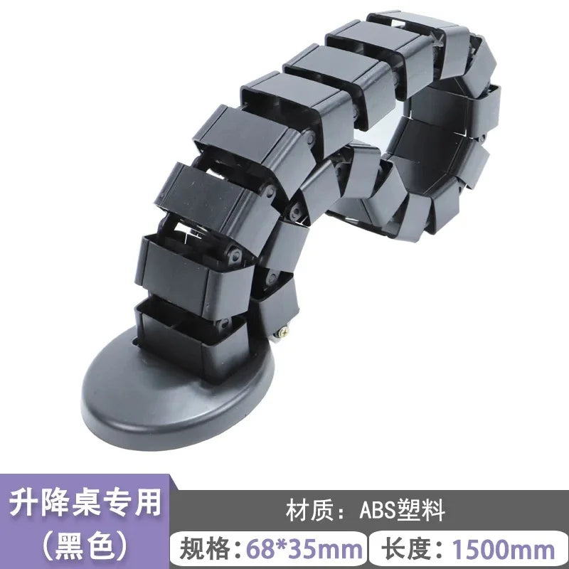 Wire Spine Cable Sleeve Under Desk Cable Tray Wire Management Workstation Snake Wire Organizer Management Cleaning Pipe Conduit