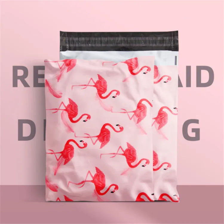 100PCS Poly Mailer Adhesive Envelope Printing Bag DIY Clothes T-shirt Pantihose Skirt Underwear Bra Shipping Packaging Pouches