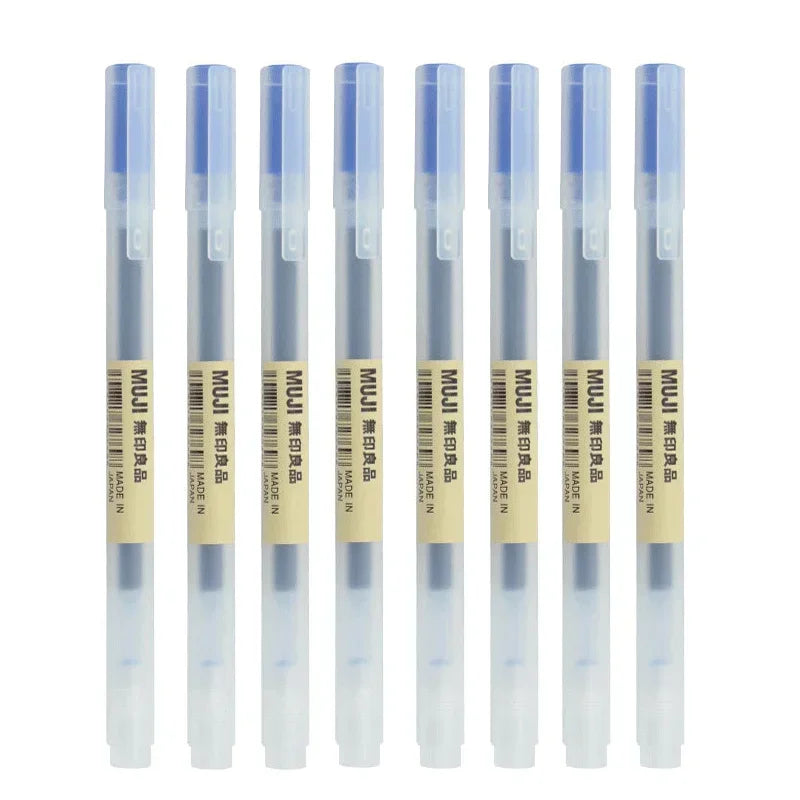 6/8Pcs/Set MUJIs Gel Pen Black/Red/Blue 0.38/0.5mm Ink Japan Color Pen Office School Ballpoint Pen Japanese Kawaii Stationery
