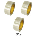10M-20M Striped Fiber Tape Lithium Battery Pack Insulation Wrap Fiberglass Transparent Single Side Adhesive Seal Packaging Fixed