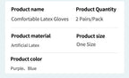 Latex Cleaning Gloves Non Slip Grip Waterproof Reusable for Dish Washing Kitchen Bathroom Household and Laundry Chores