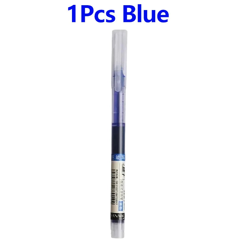 1-20Pcs Needle Type Gel Ink Pens Black/Blue/Red 0.5mm Liquid Ballpoint Pen Students Stationery School Office Writing Tool