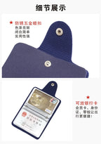 Business Card Holder Anti-theft ID Credit Card Holder Fashion Women's 24 Cards Slim PU Leather Pocket Case Coin Purse Wallet