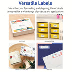 ESHANG Address Labels Sticker Paper for Laser/Ink Jet Printer Mailing Labels A4 White 56 Per/32 Per Sheet