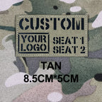 Custom Laser Cutting IR IFF Infrared Reflection Patch Name Tapes Tag Brand Black Letters