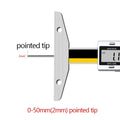 Thin Rod With Table Digital Display Depth Ruler 0-50 0-100 0.01mm Small Hole Needle Probe Depth Ruler Stainless Steel Caliper