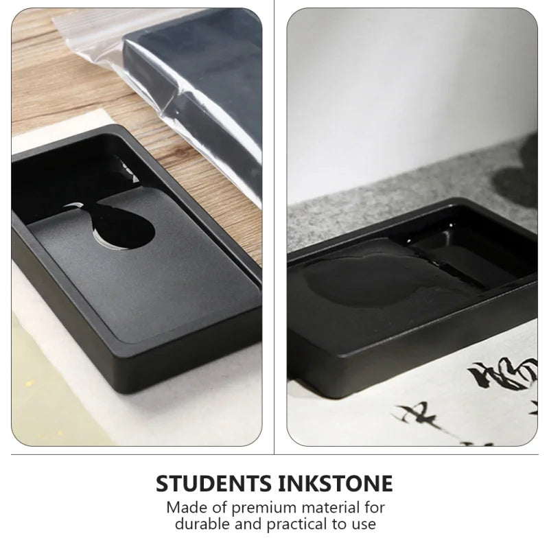 1Pc plastic Ink Stone Chinese Ink Dish Sumi Inkstone Japanese Inkstone Inkstone Ink tray Four Treasures Of The Study