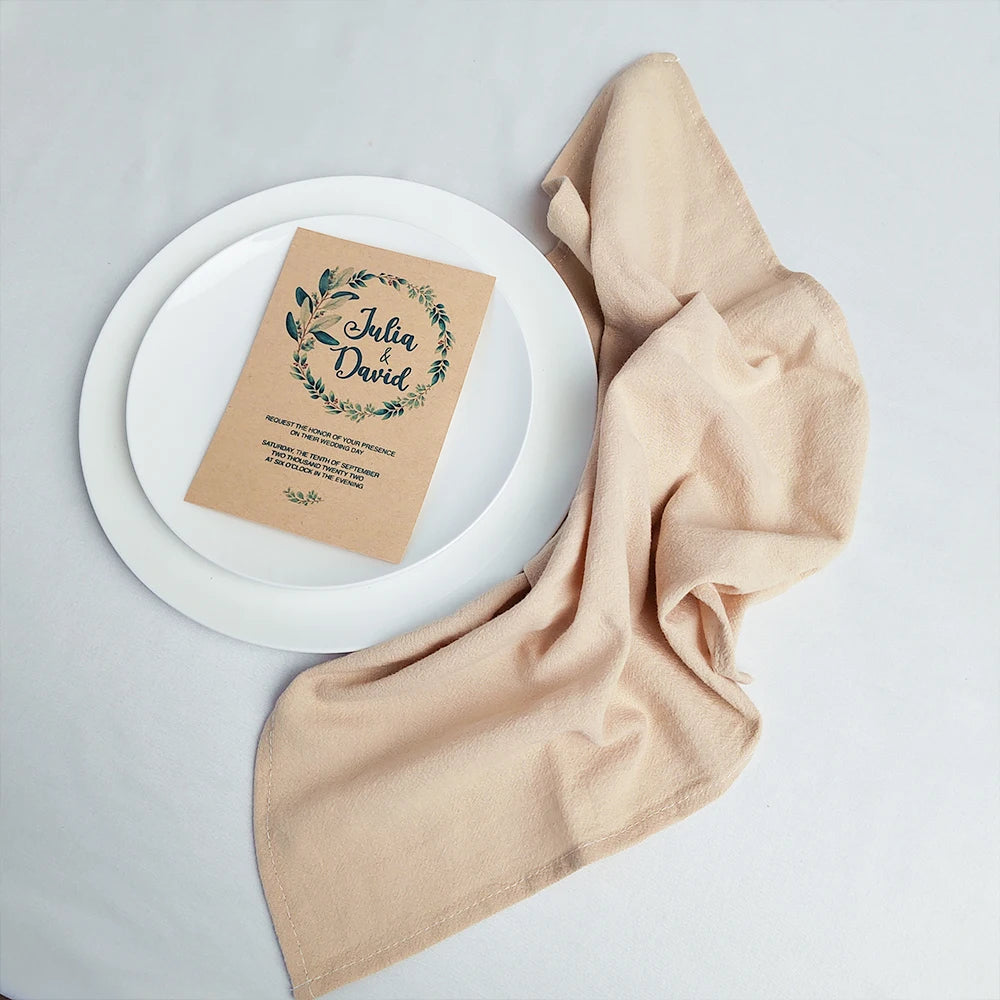 Set of 6 Cotton Dinner Cloth Napkins 30x45cm Soft Washable Perfect for Weddings Parties Christmas Birthdays and Family Gathering