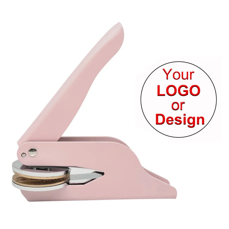 Embosser Stamp Customized Private Logo Customization Library Book Invitation Wedding Embossing Stamp Company Paper Leather Seals