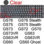 Keyboard Cover for MSI GF65 Thin GF63 GF75 Thin GF72 GF72VR GF62 GF62VR Silicone Protector Skin Case Gaming Laptop 15.6