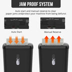 Home Office Paper Shredder-10-Sheet Strip Cut with 3.17-Gallon Basket - P-2 Security Level - CD & Credit Card Shredder - Durable & Fast - Jam Proof System - ETL Certified