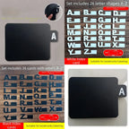 A-Z 26 Letters Alphabetical Labeling Bookmarks Plastic Dividers Premium Feel Category Identification Cards Alphabetical Tabs