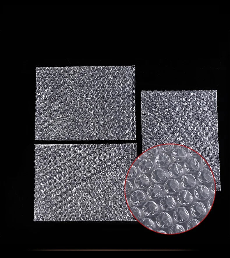 100pcs 17x25cm Small Bubble Mailers for Small Business Plastic Shipping Packaging Envelope Bags Wrap Clear Shockproof Wholesale