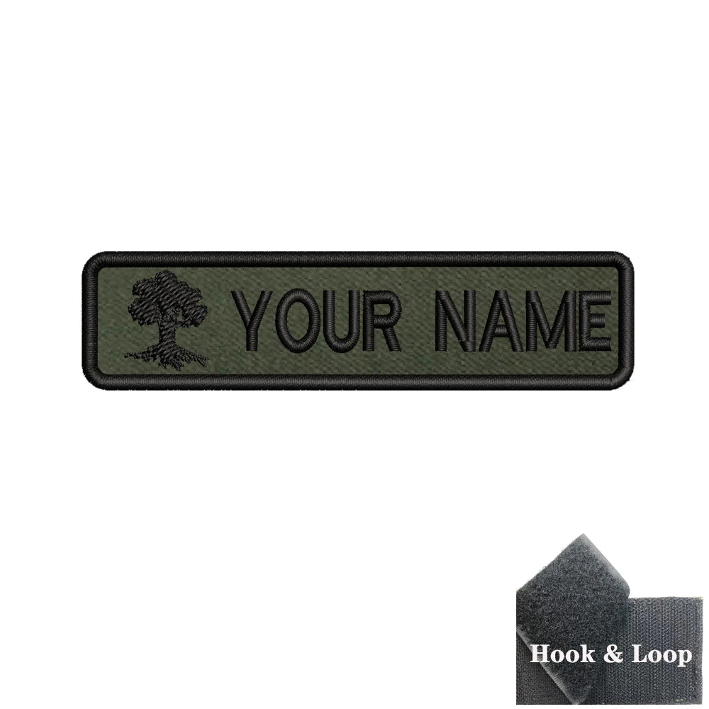 1PC 10cmX2.5cm Israel flag Custom Personalized Name Patch Stripes Badge tags chevrons Armband Iron On Or Hook Loop green