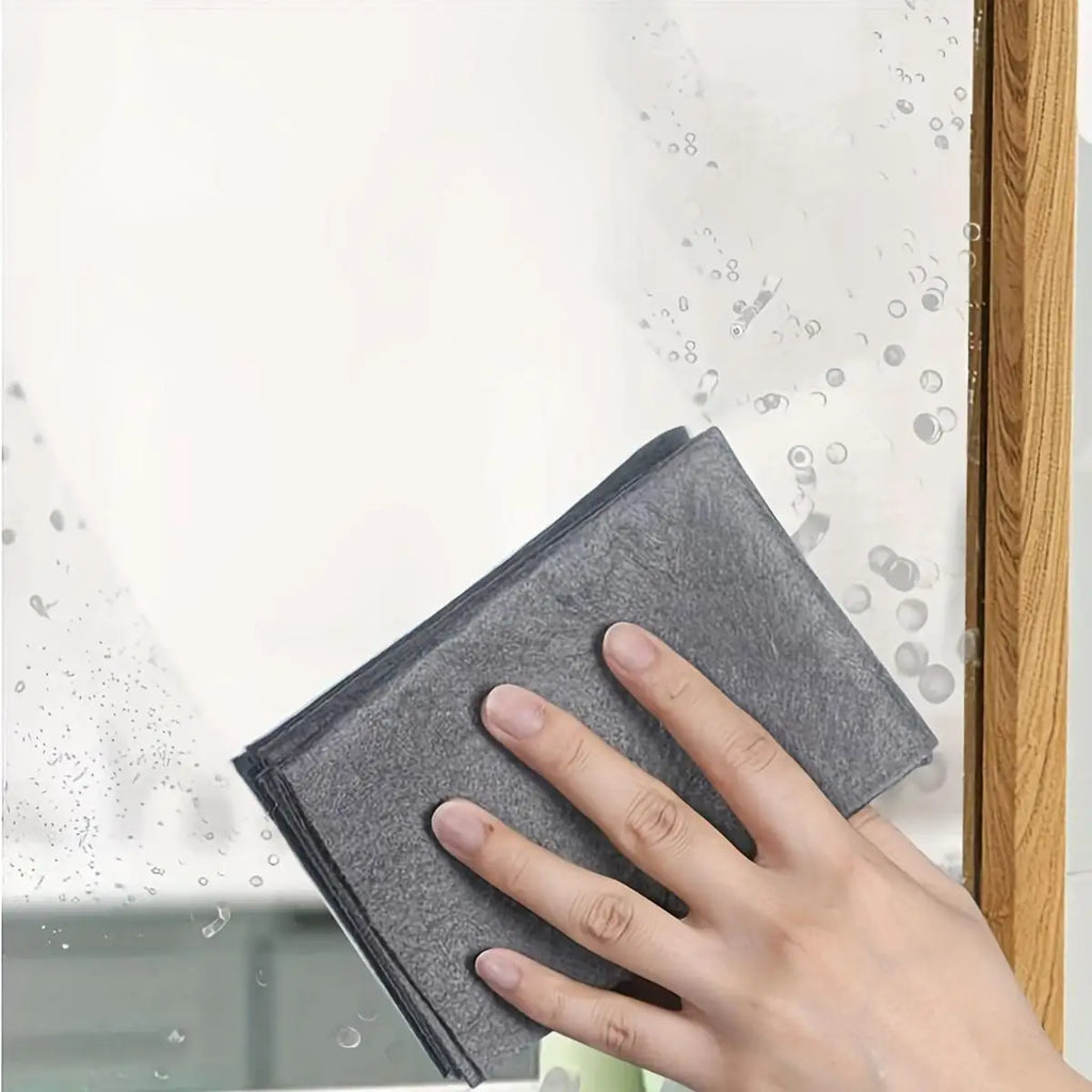 Thick Magic Cleaning Cloth,Stripe-Free Miracle Cleaning Cloth,Reusable Microfiber Cleaning Cloth,Mirror Glasses No-Scratch Cloth