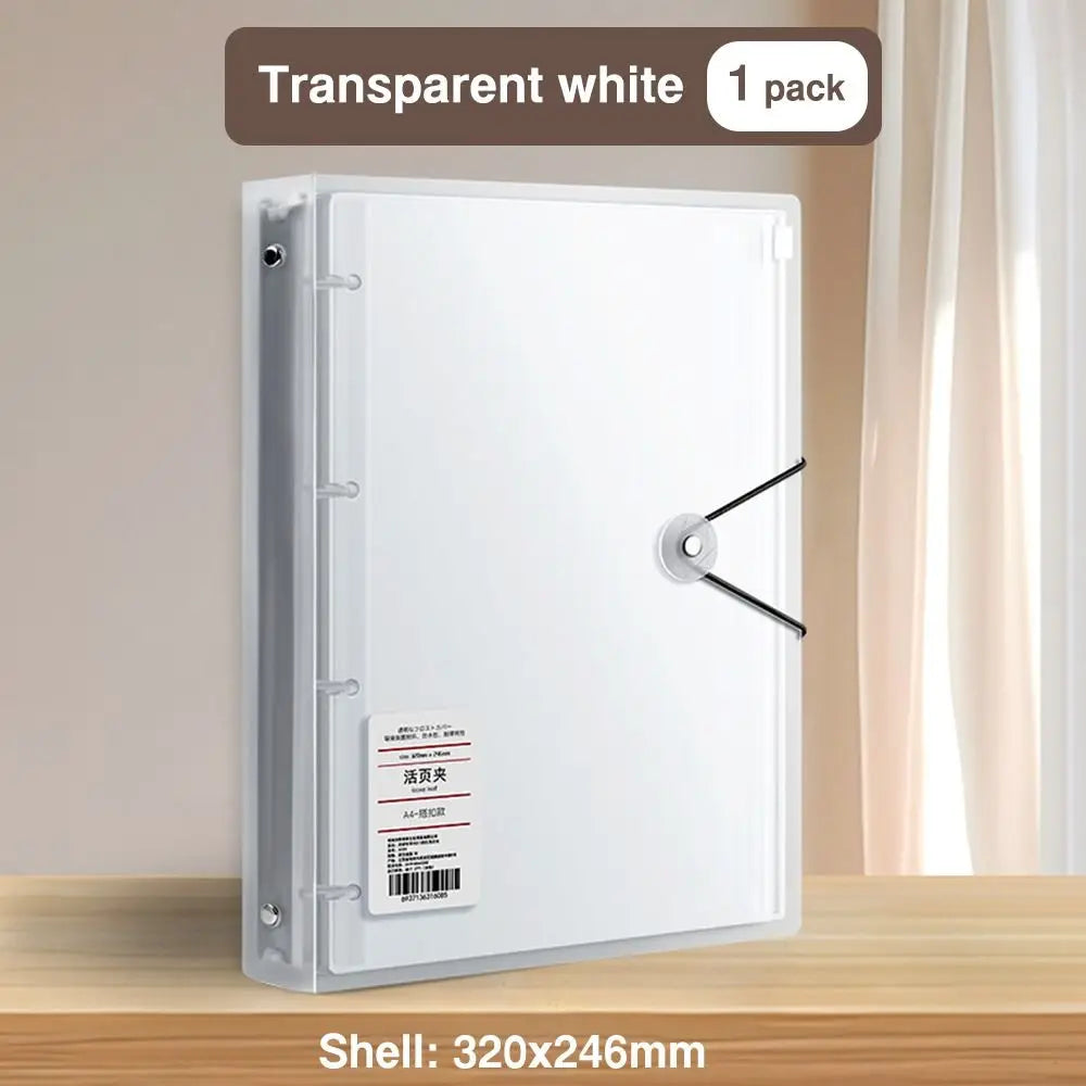 Multifunctional PP Storage Booklet Loose Leaf A4/A5/B5 Binder Family ID Storage Bag Dustproof Photo Album School