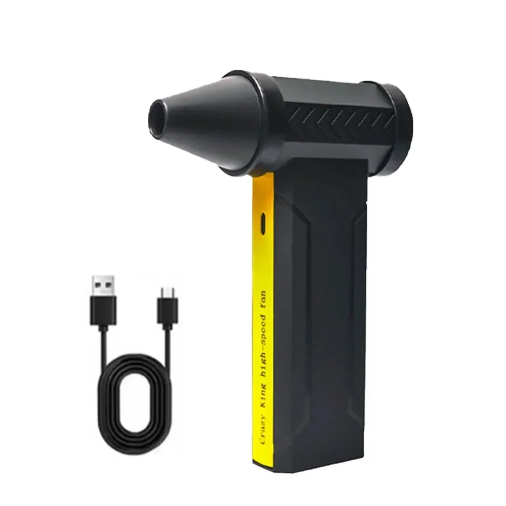 800,000RPM Air Blower Electric Turbo Fan Brushless Motor High-Speed Turbo Violent Fan USB Rechargeable Powerful Dust Blower