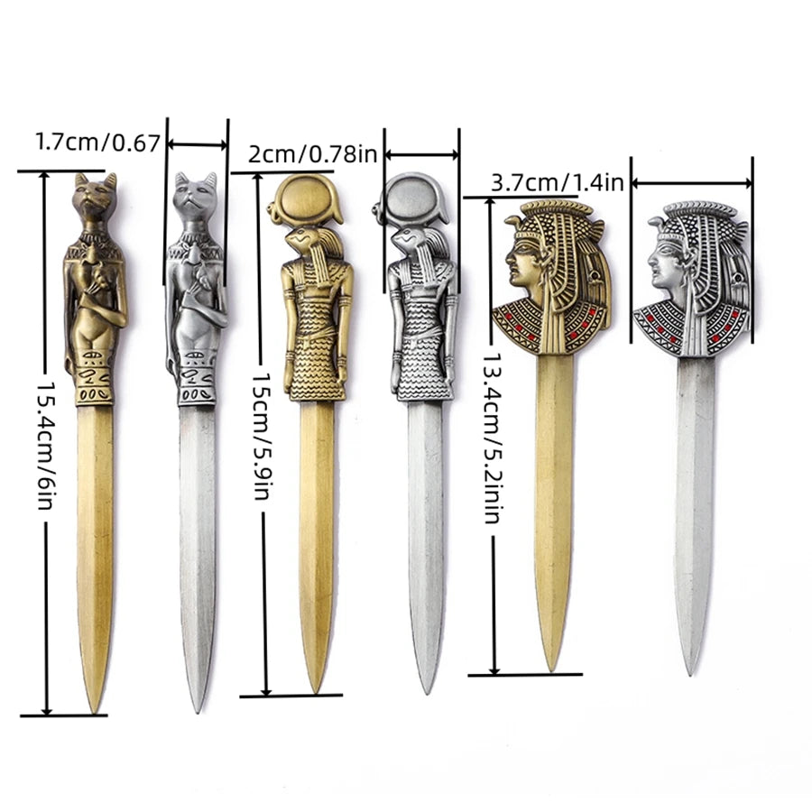 1pc Ancient Egyptian Classical Letter Opening Knife Paper Cutting Envelope Paper Cutting Cutter Box Opening Knife, Letter Openin