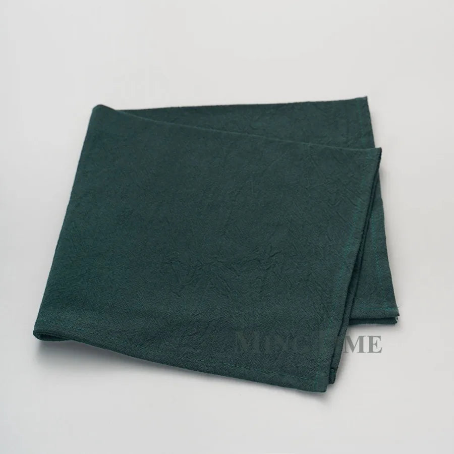 12pcs Napkins 40X40CM Plain Washed Cotton Tea Towel Dining Place Mats Wedding Party Christmas Linen Kitchen Cloths Table Decor