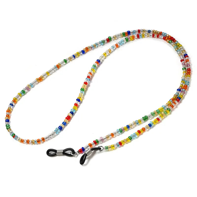 Fashion Eyeglass Chains for Women Pear Crystall Sunglasses Chains Glasses Cord Holder Eyewear Lanyard Necklace Strap Rope