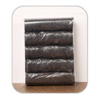 5 Rolls Flat Top Plastic Garbage Bags Pre-cut Disposable Color Trash Bags Household Waste Bin Liners For Kitchen Bathroom Office