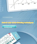 Mathematical Rulers Set Multi-function Geometry Drawing Ruler Transparent Rotatable Scale Ruler for Drafting School Supplies