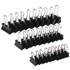 10/20/30/40/50Pcs Black Metal Binder Clips 25mm/ 32mm Notes Letter Paper Clip Office Supplies Binding Securing