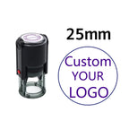 Custom Self-Inking Stamp 25/30/40/50mm Round LOGO Design Personalized Text Press-type Inking Stamp for Wedding Invitation Envelo