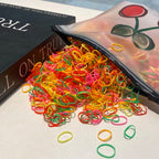 2000pcs/lot Small Disposable Transparent Hair Ties For Kid Girls Elastic Rubber Bands For Bracelets Baby Mini hair Rope Headband