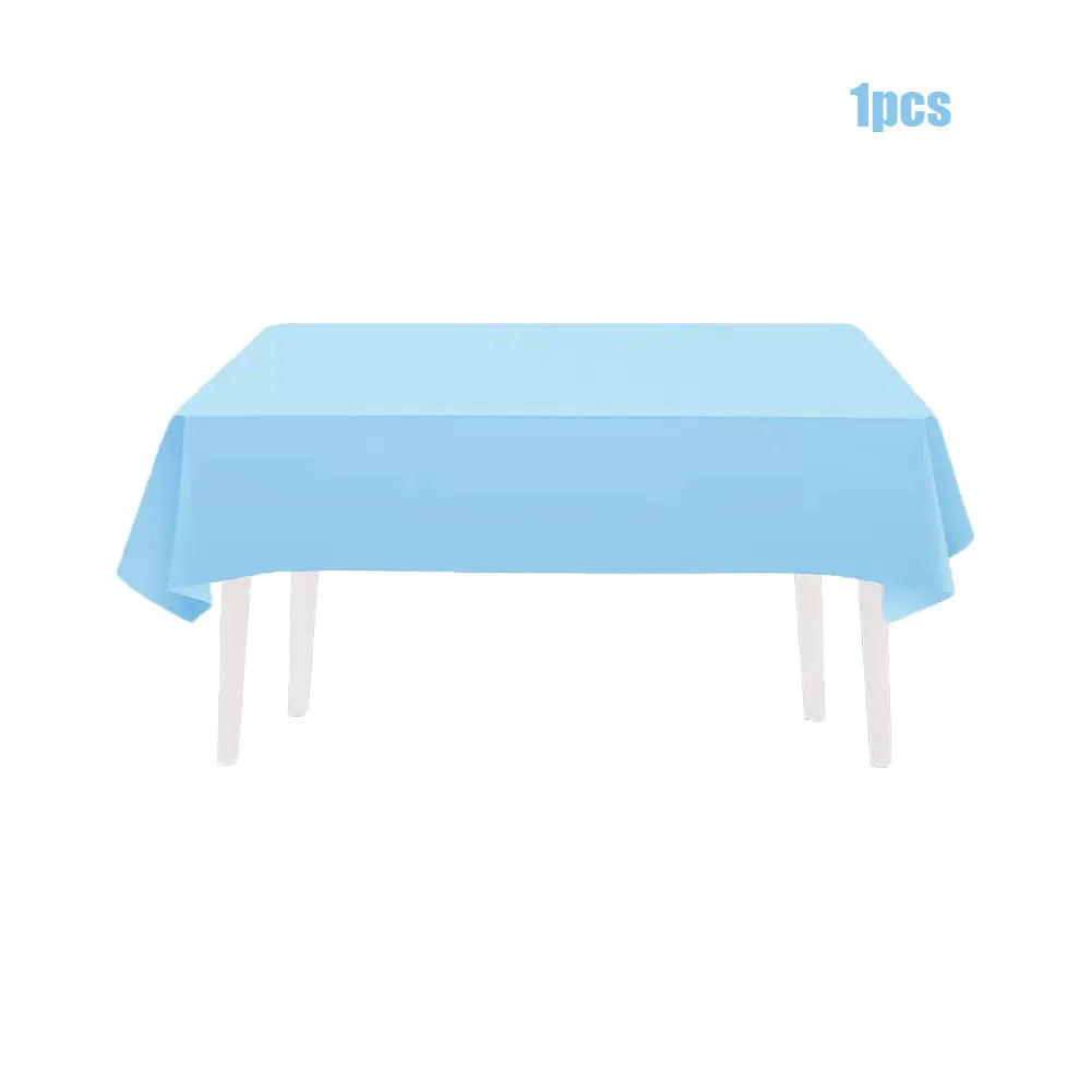 Light Blue Disposable Tableware Set Paper Plates Cups Napkins For Boy Baby Shower Kids Birthday Party Decorations Supplies