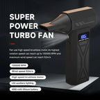 Powerful Air Blower 130000RPM Turbo Jet Blower Brushless Vacuum Cleaner For PC/Keyboard/Home/Car Cleaning Air Duster Fan Blower