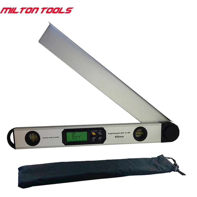 0~225° 400mm Digital Protractor Spirit Level Angle Finder Gauge Meter Digital Angle Finder Electronic Protractor 400mm