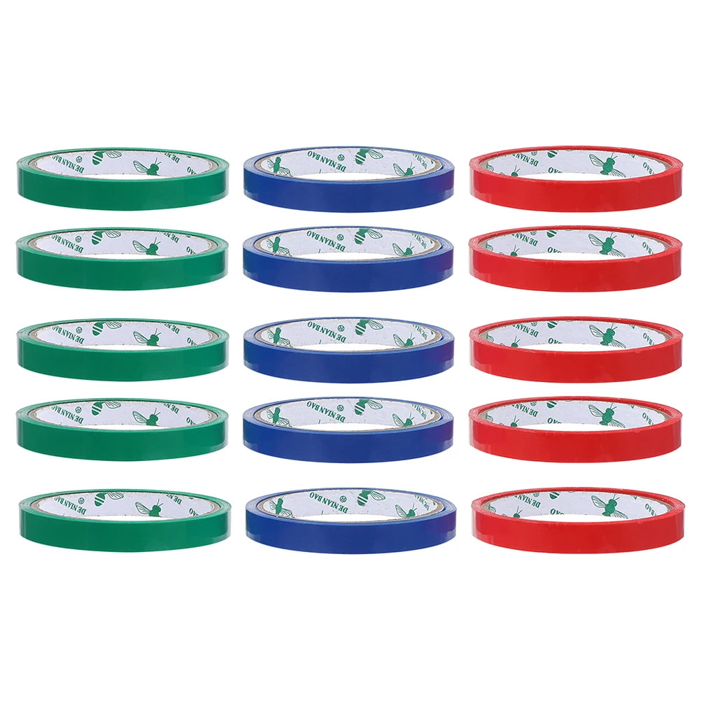 15 Rolls  Bag Sealing Tapes Bag Sealing Tying Packing Tape Supermarket Binding Machine Tape Packaging Tapes for Fruit Bag Tapes